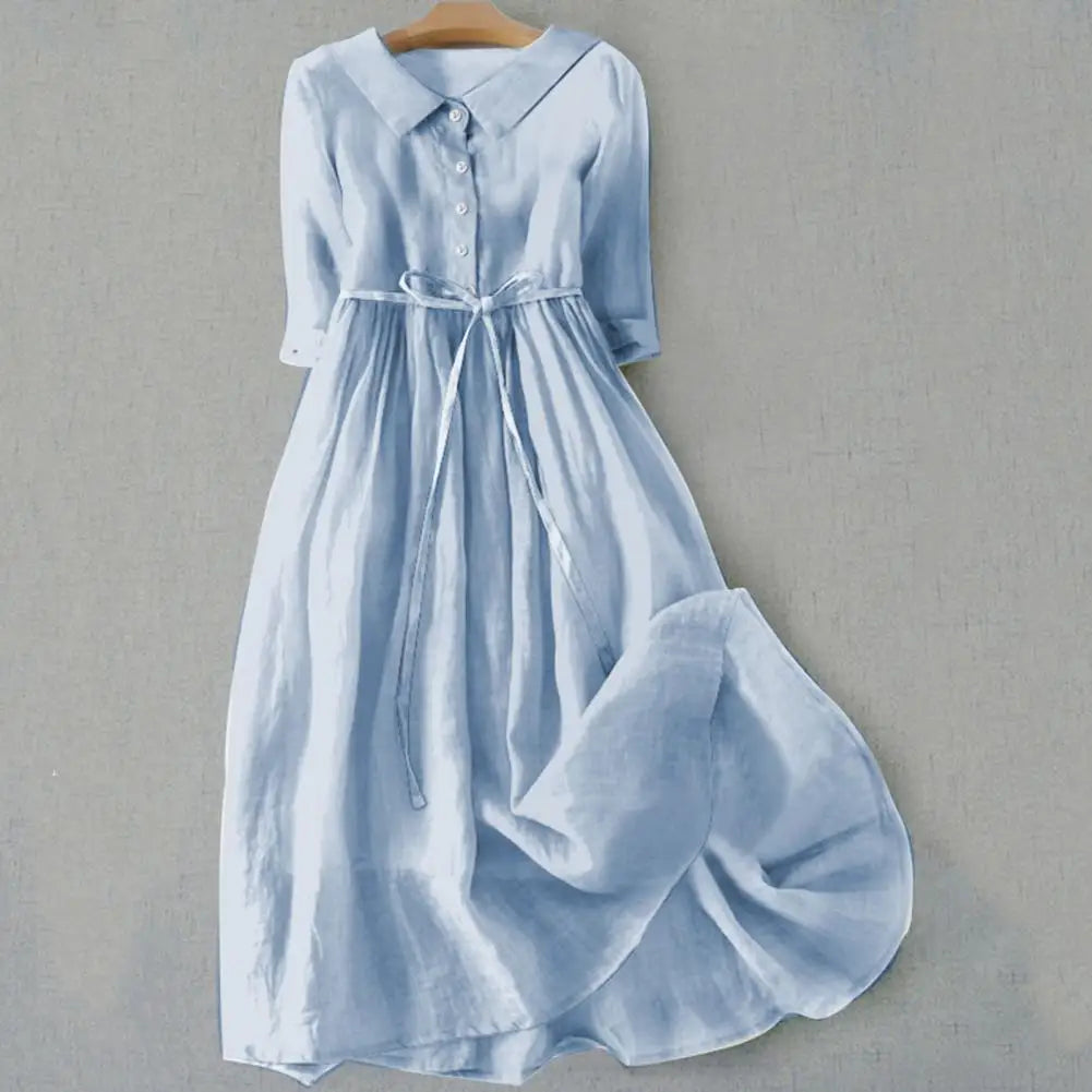 Short Sleeve Floral Print A Line Maxi Dress