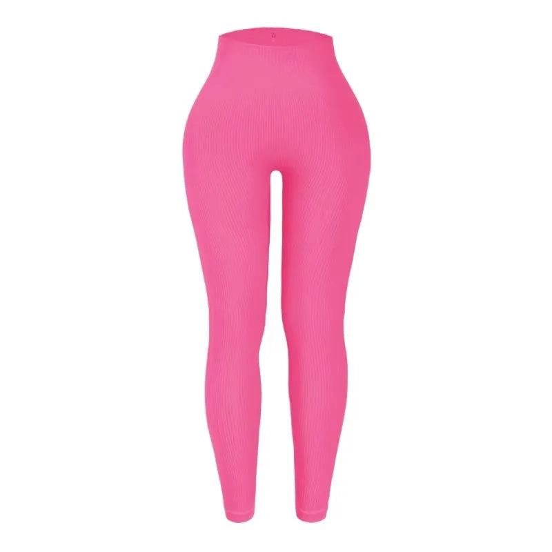 Seamless knitted yoga pants high waisted leggings