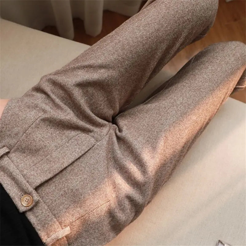 High Waist Suit Pencil Pants Fashion Trousers