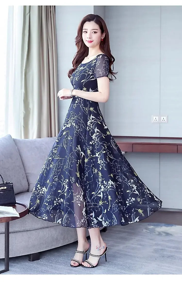 Summer Floral Print Women's Dress