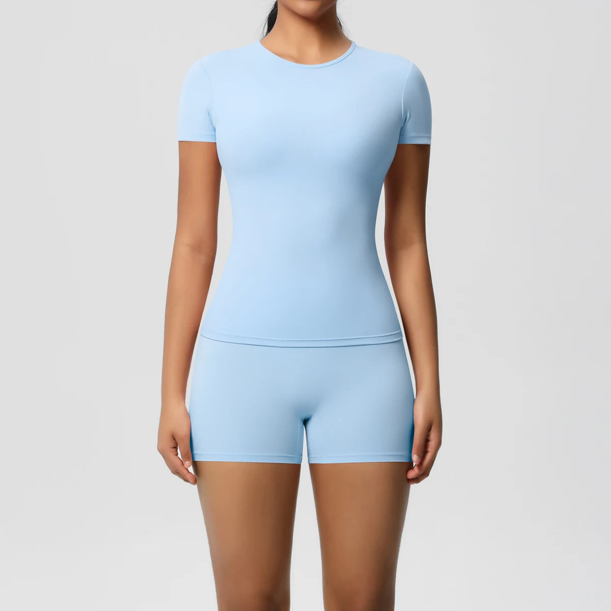 2PC Quick-Drying Gym Leggings Breathable Stretchy