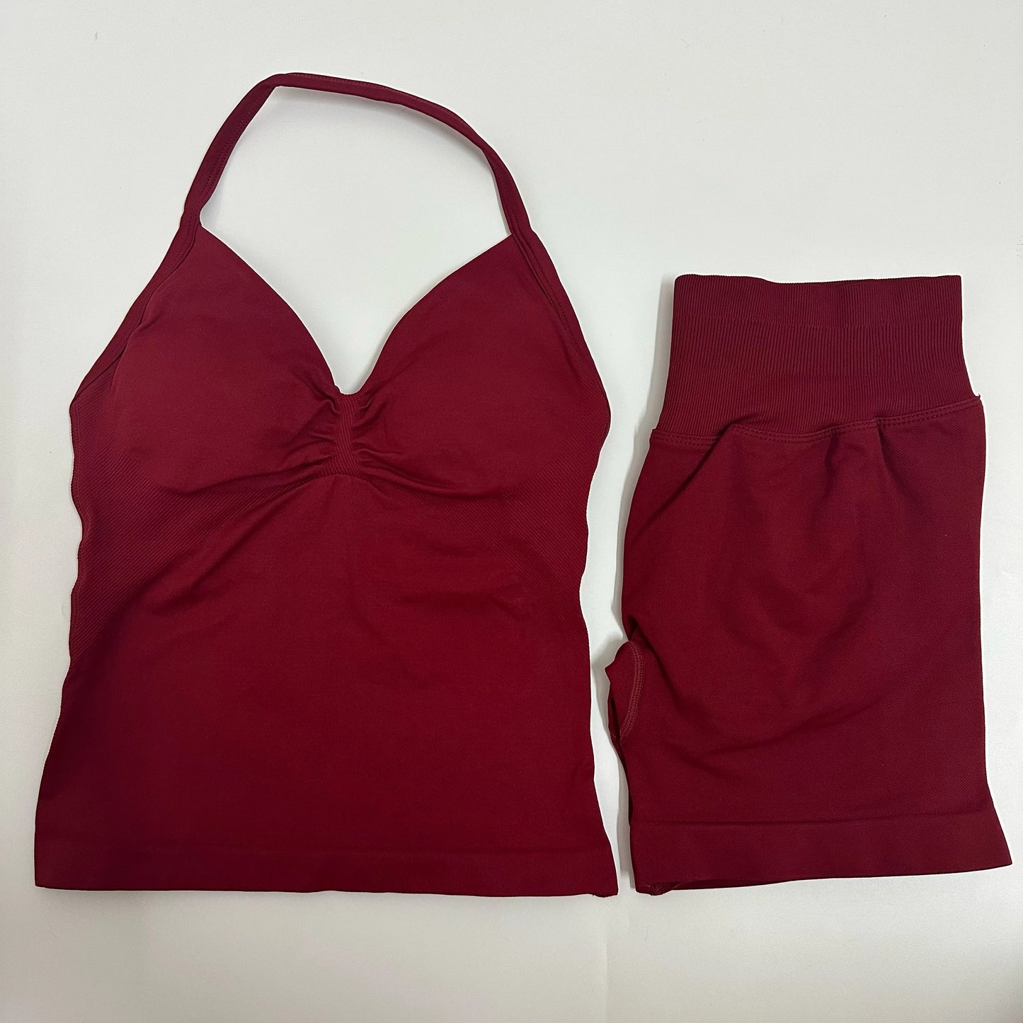 Yoga/Gym Set Backless Tank Tops High Waist
