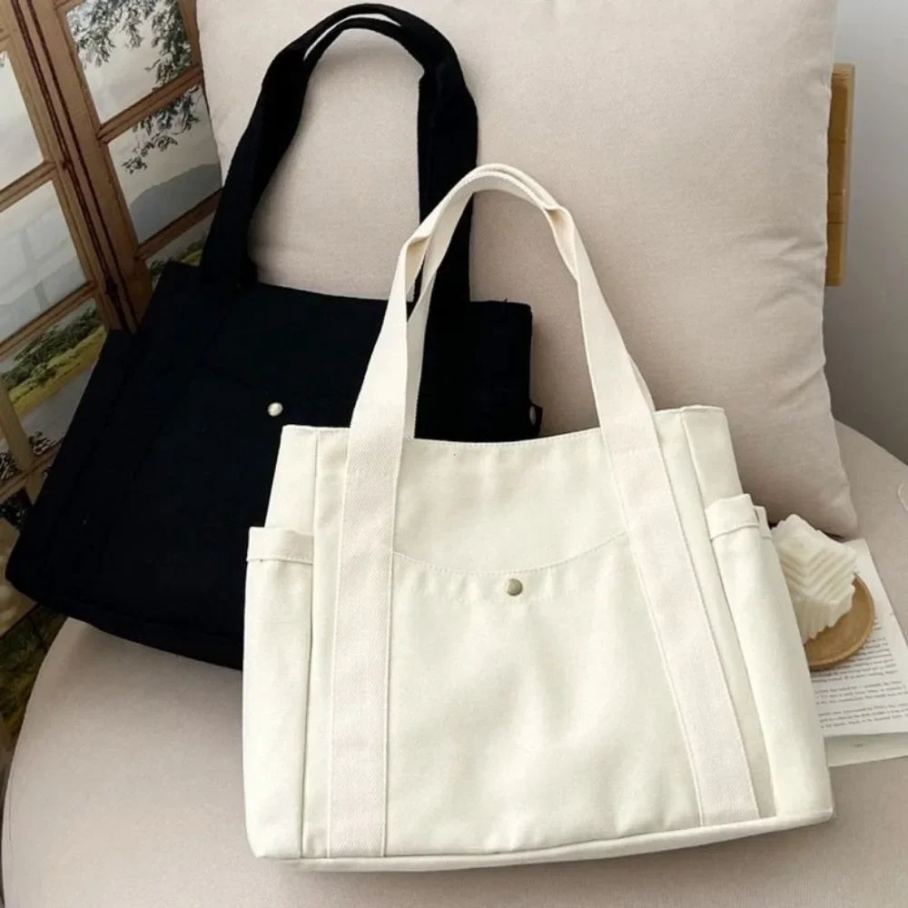 Large Capacity Canvas Tote  Shoulder Bag