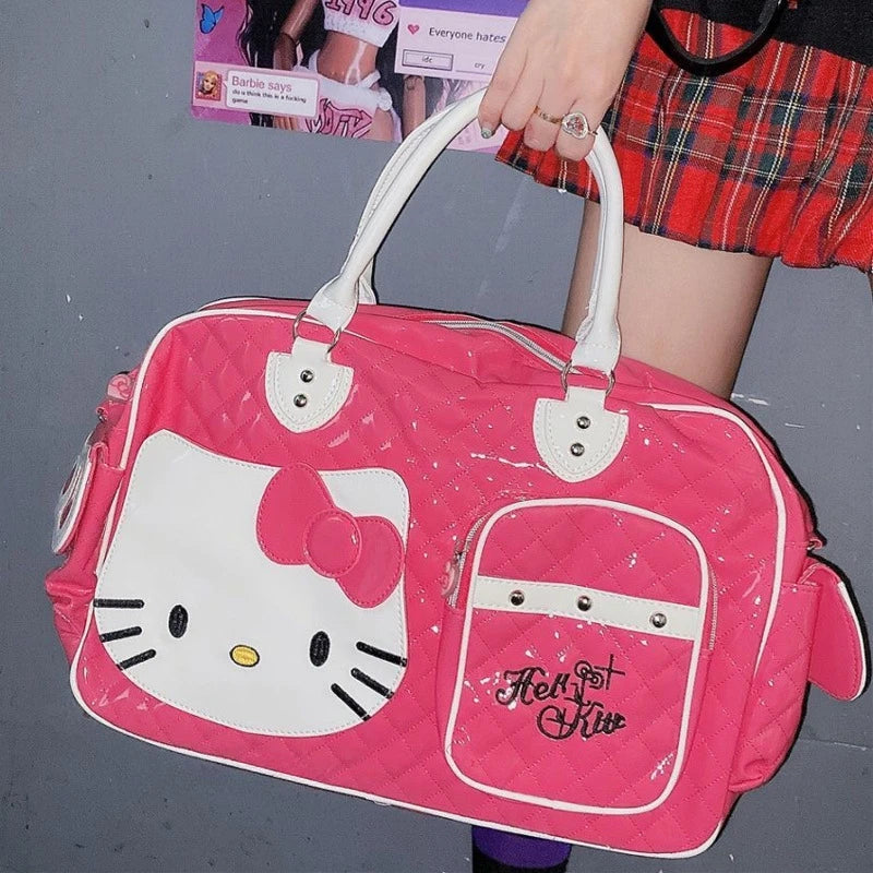 Large Capacity Crossbody Bag Pink Shoulder Bag