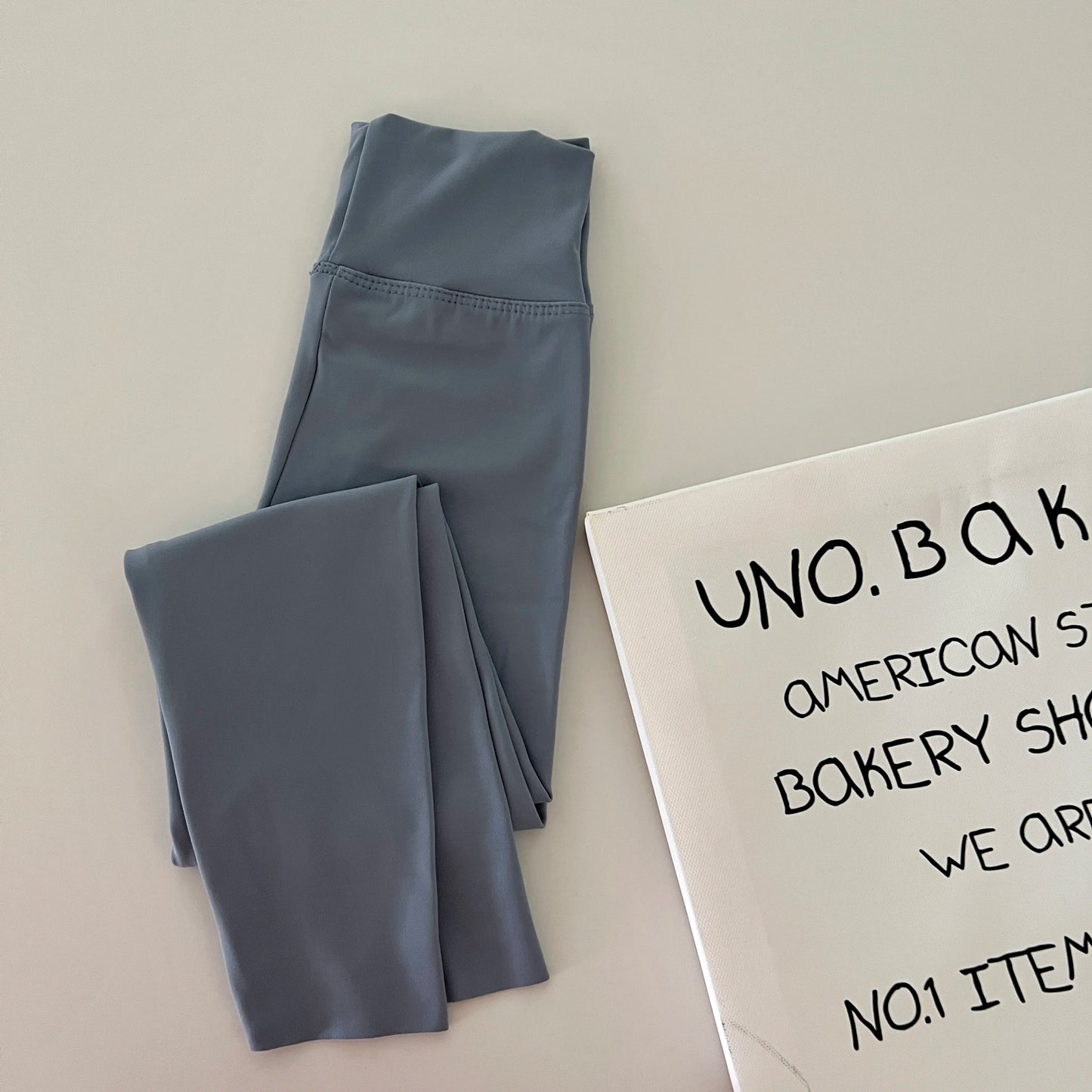 Girl Pants Black Cotton Spandex High Waist