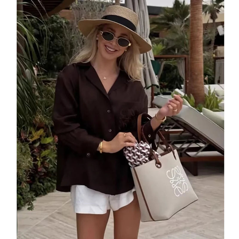 Shirts Fashion Loose Elegant Office Shirts