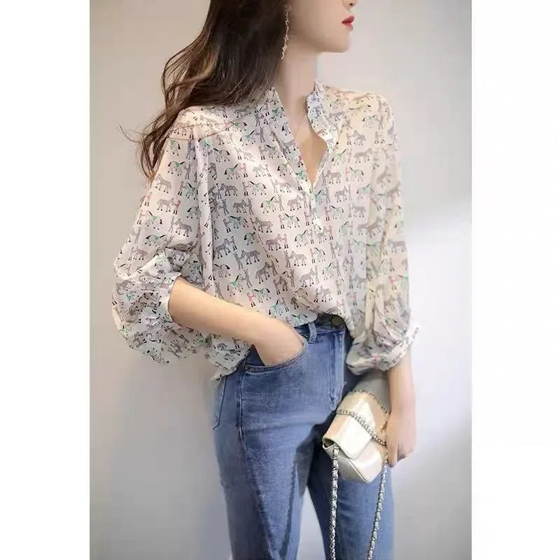 Formal Women's Shirt Summer Half Sleeve