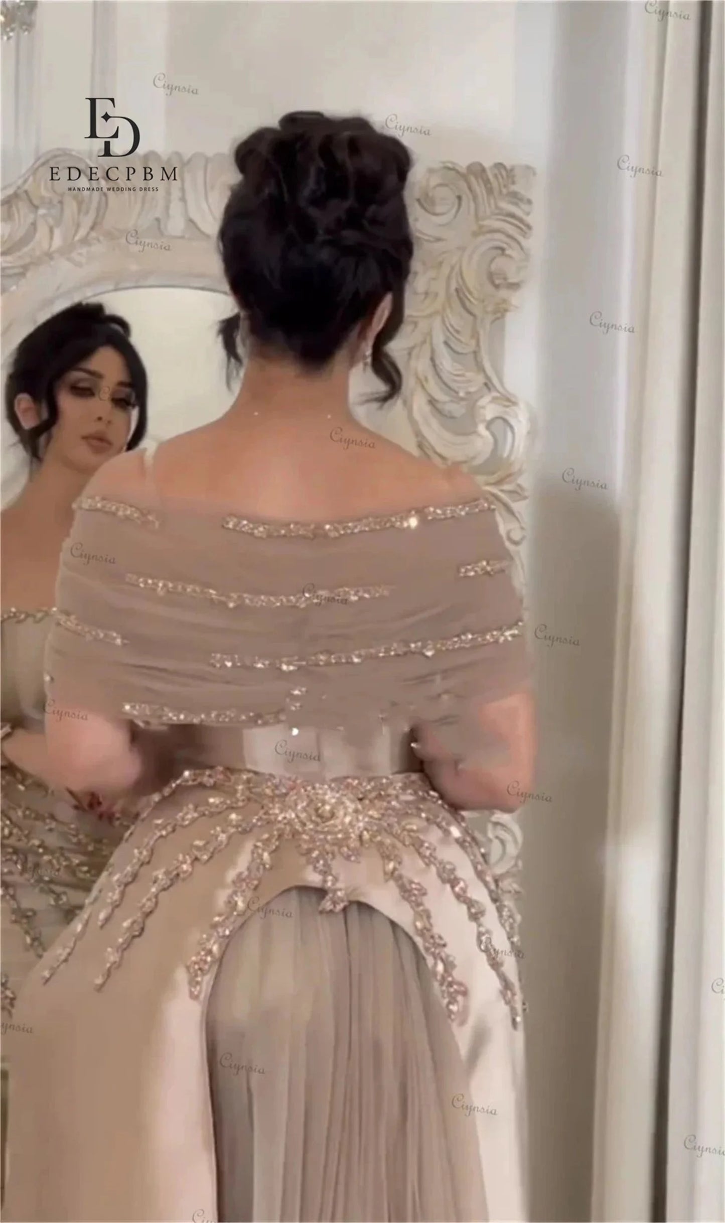 Evening Dresses for Special Occasions Champagne Satin