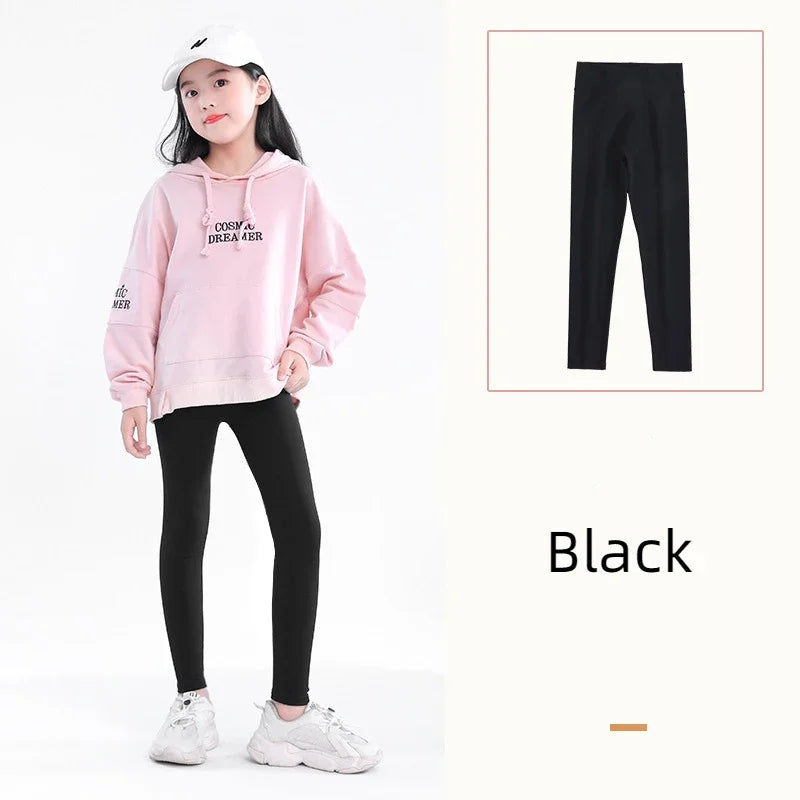 Kid Leggings Girl Thin Tights Sweatpants 2+y