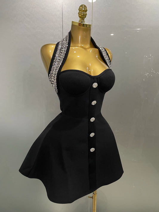 Sexy Off the Shoulder Shinning Crystal  Dress