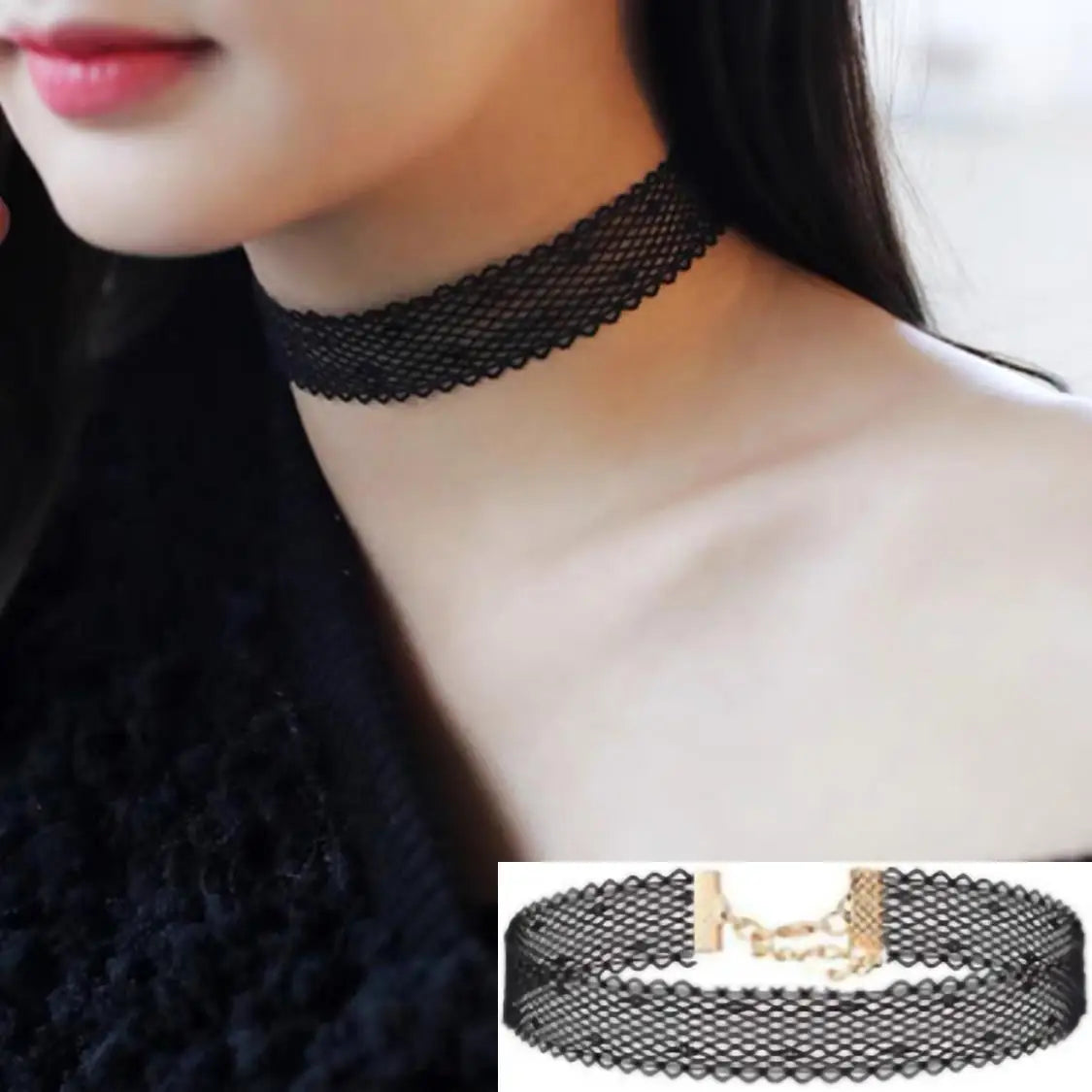 Black Velvet Choker Necklace  Sexy Lace Necklaces