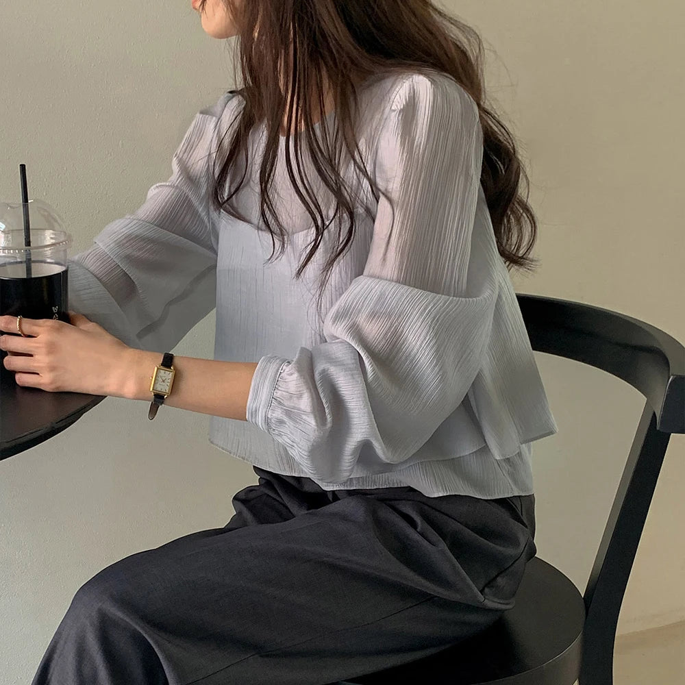 Unique Long Sleeve Tank Top Vest