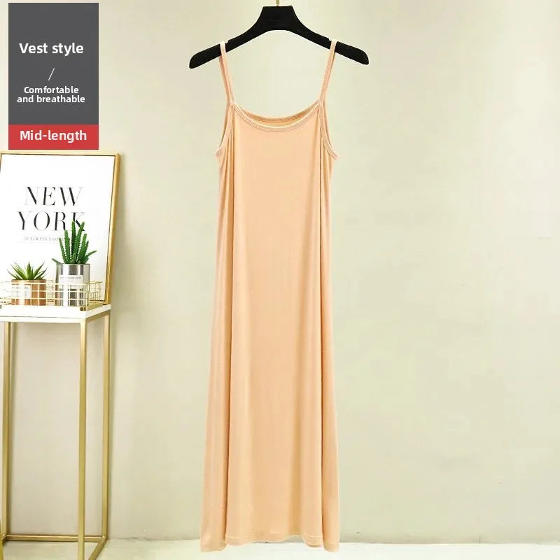 Plus Size Long Thin Underdress  Ankle-length