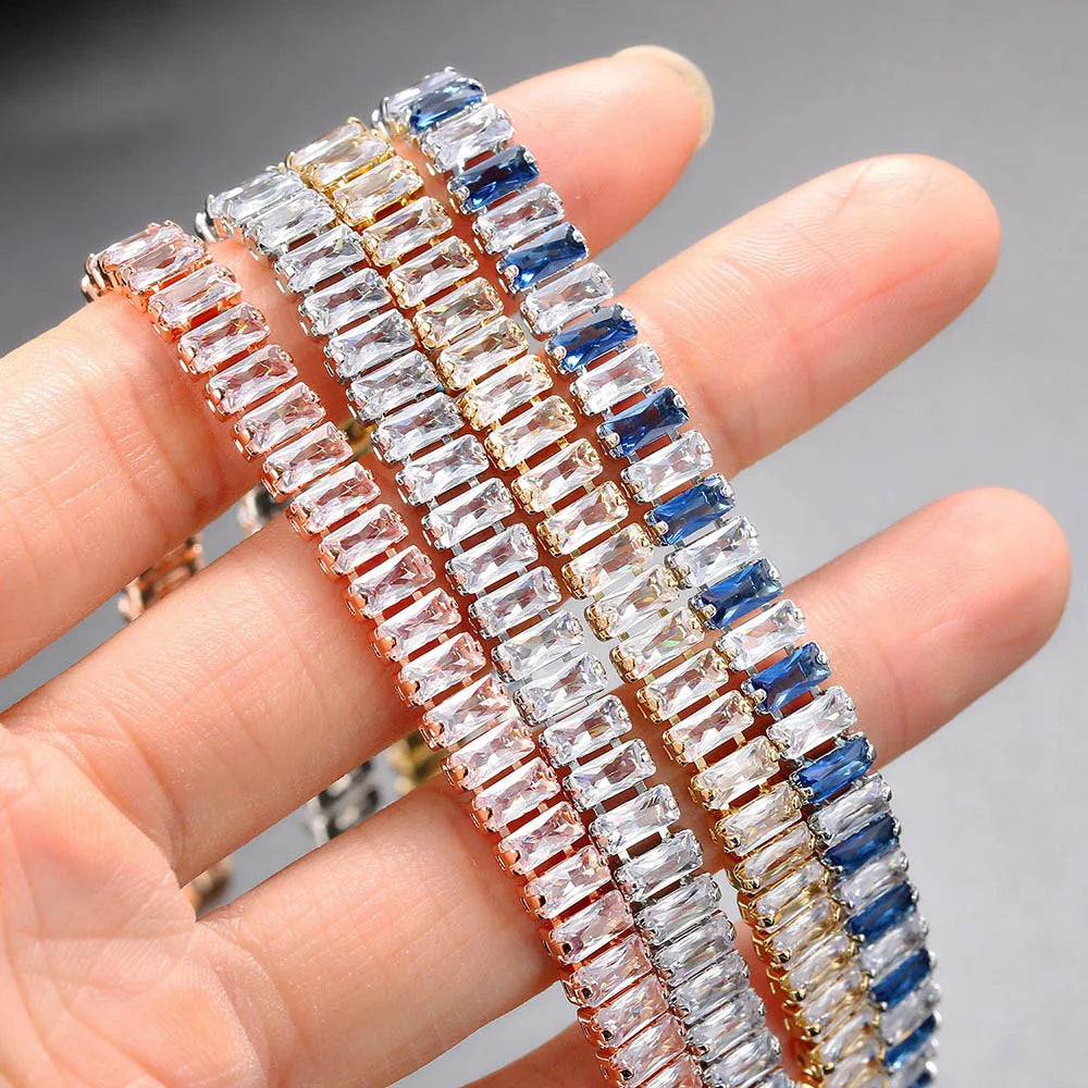 Iced Out Zircon Tennis Luxury Crystal Bracelet