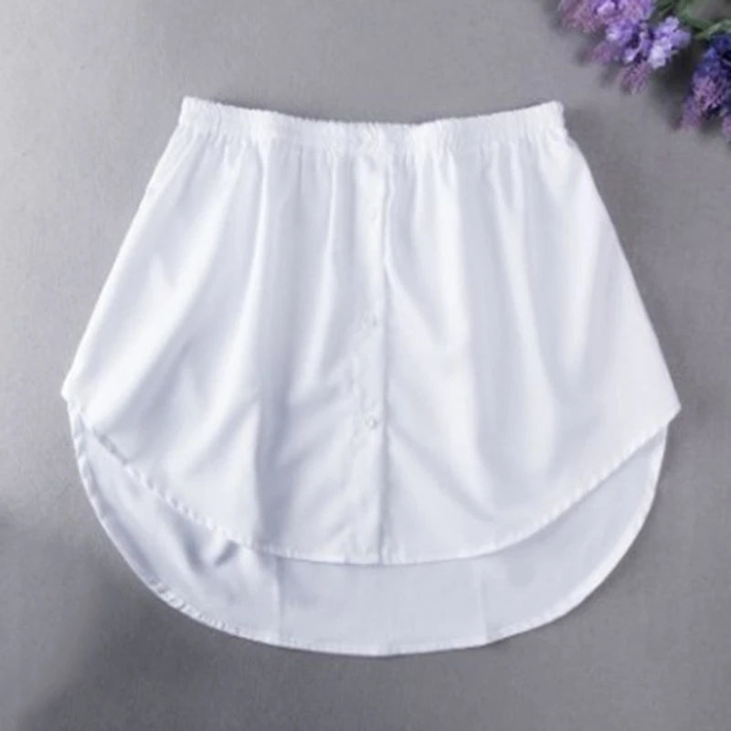 Women Girls Mini False Hemline Splitting Underskirt