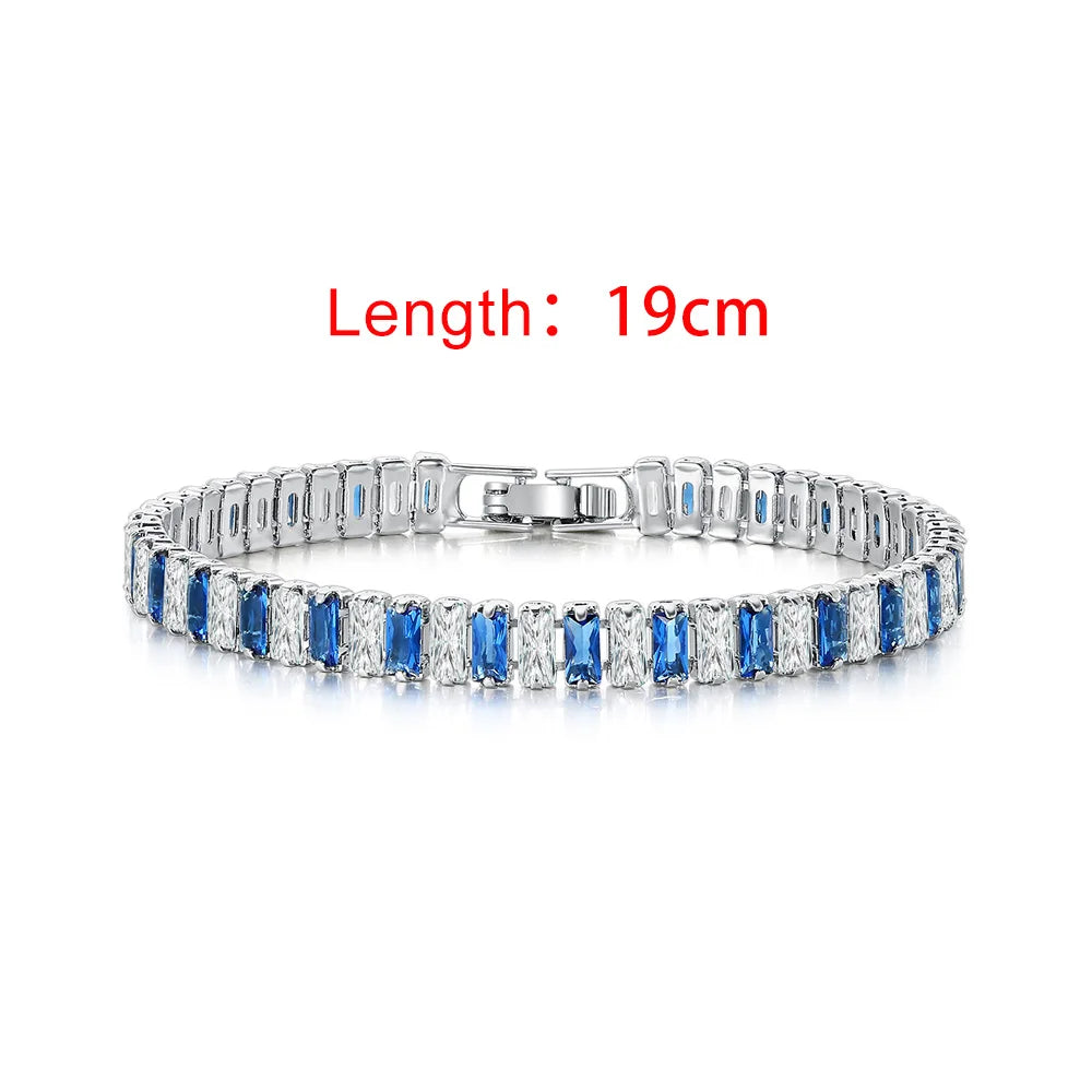 Iced Out Zircon Tennis Luxury Crystal Bracelet