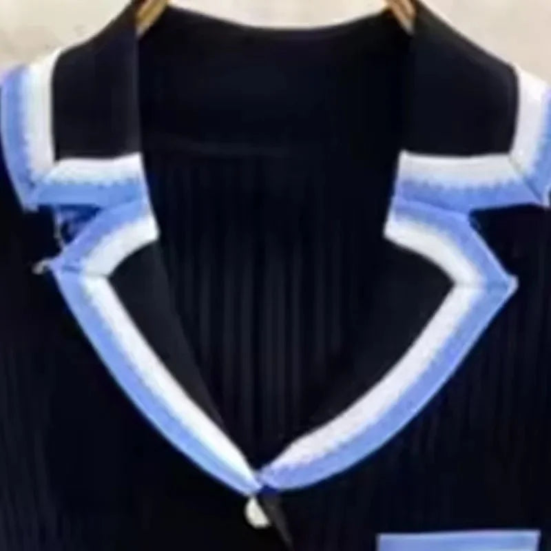 Slim Knitted Long Dress Short Sleeved