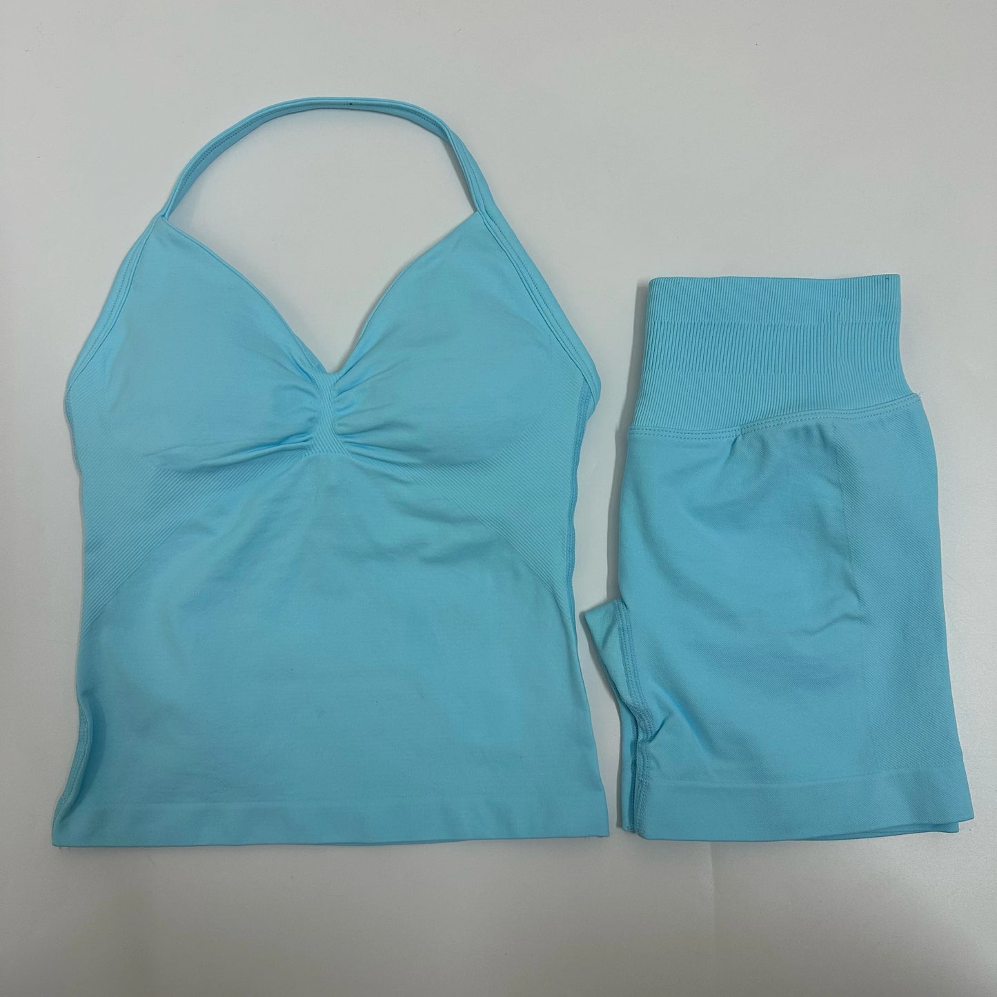 Yoga/Gym Set Backless Tank Tops High Waist