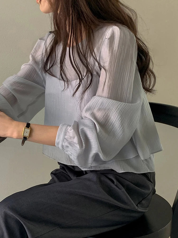 Unique Long Sleeve Tank Top Vest