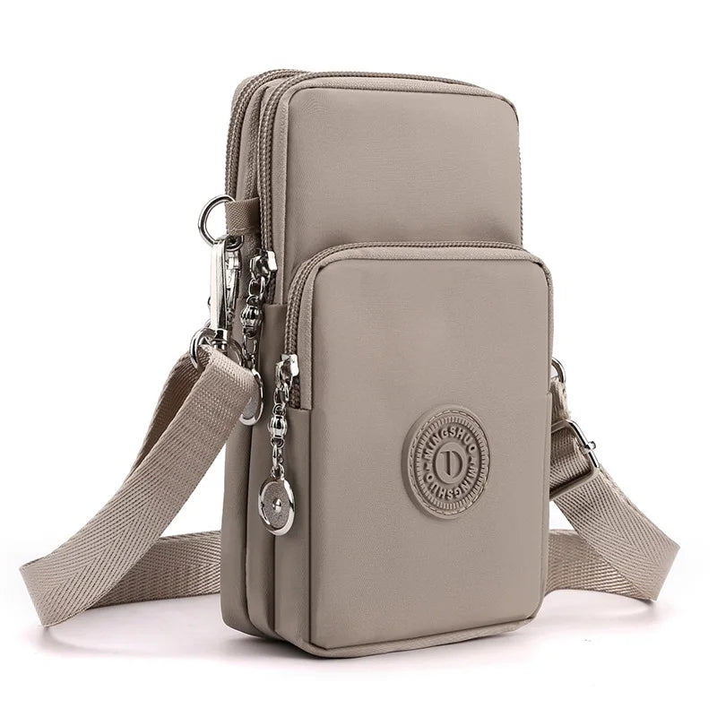Nylon Cell Phone Shoulder Crossbody Bags