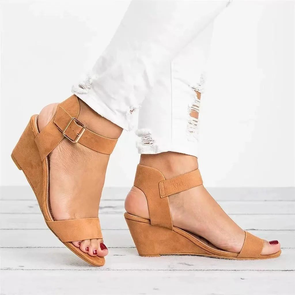 Open Toe Wedge Plus Size Wedge
