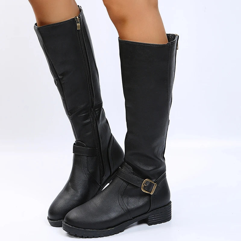 Vintage Knee High Boots Big Size
