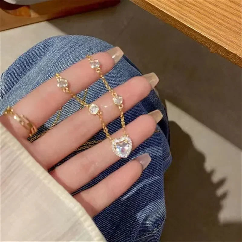 Stainless Steel Necklaces  Exquisite Minimalist Square Pendant