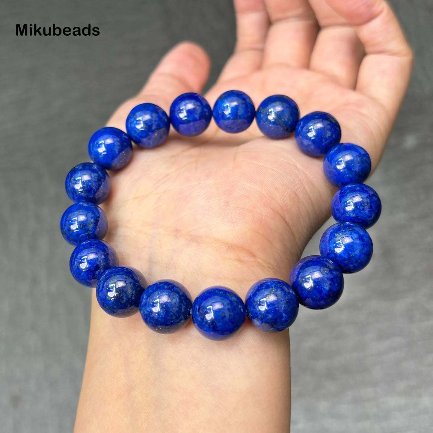 AAA Lapis Lazuli 12mm Smooth Round Stone 2