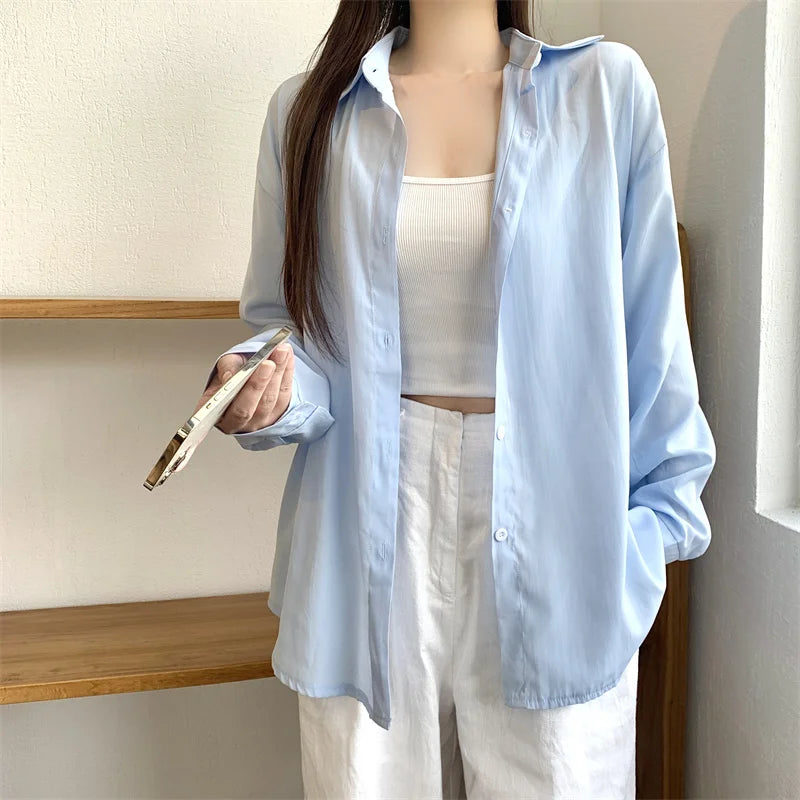 Silky Button Down Shirt