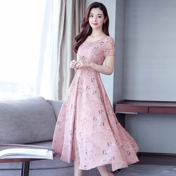 Summer Floral Print Women's Dress
