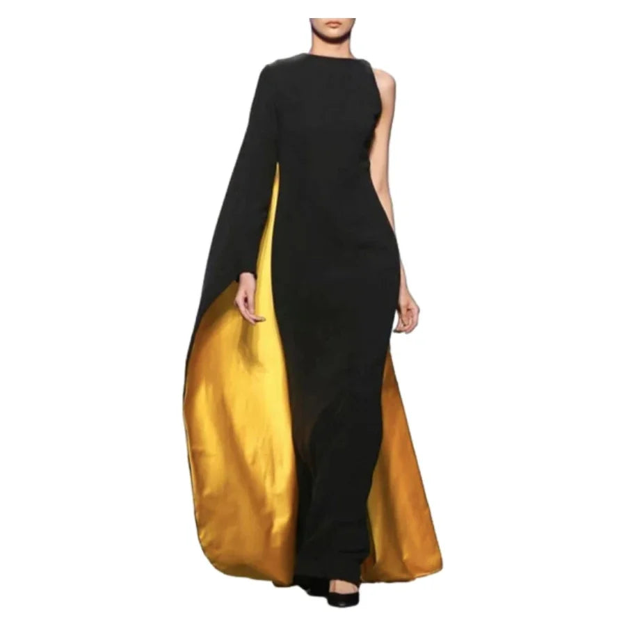 One-shoulder Round Neck Slim Fit High Waist