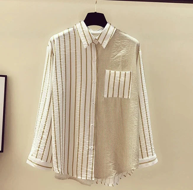 Chiffon Summer  Full Long Sleeve Top