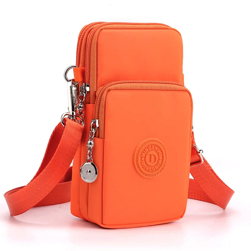 Nylon Cell Phone Shoulder Crossbody Bags