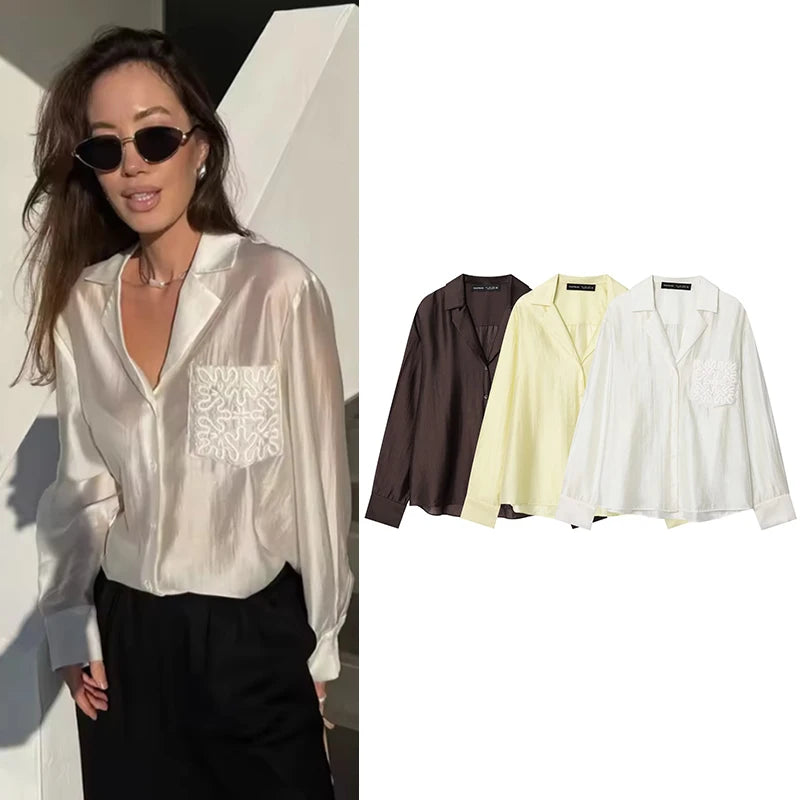 Shirts Fashion Loose Elegant Office Shirts