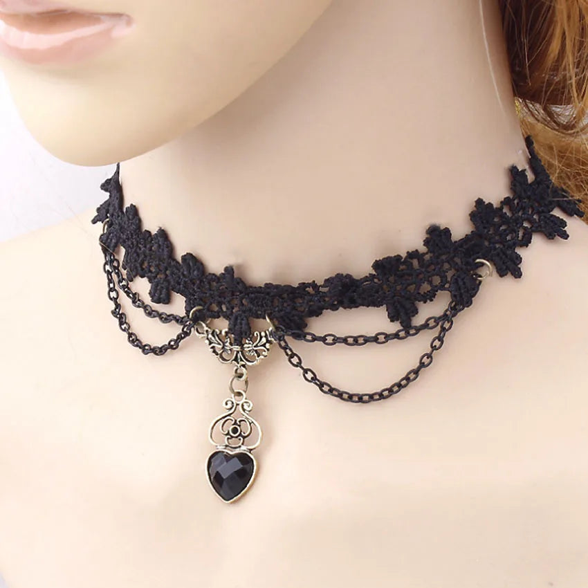 Black Velvet Choker Necklace  Sexy Lace Necklaces