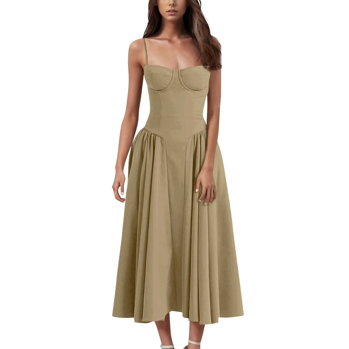 Elegant Dresses Sleeveless Pocket Dress