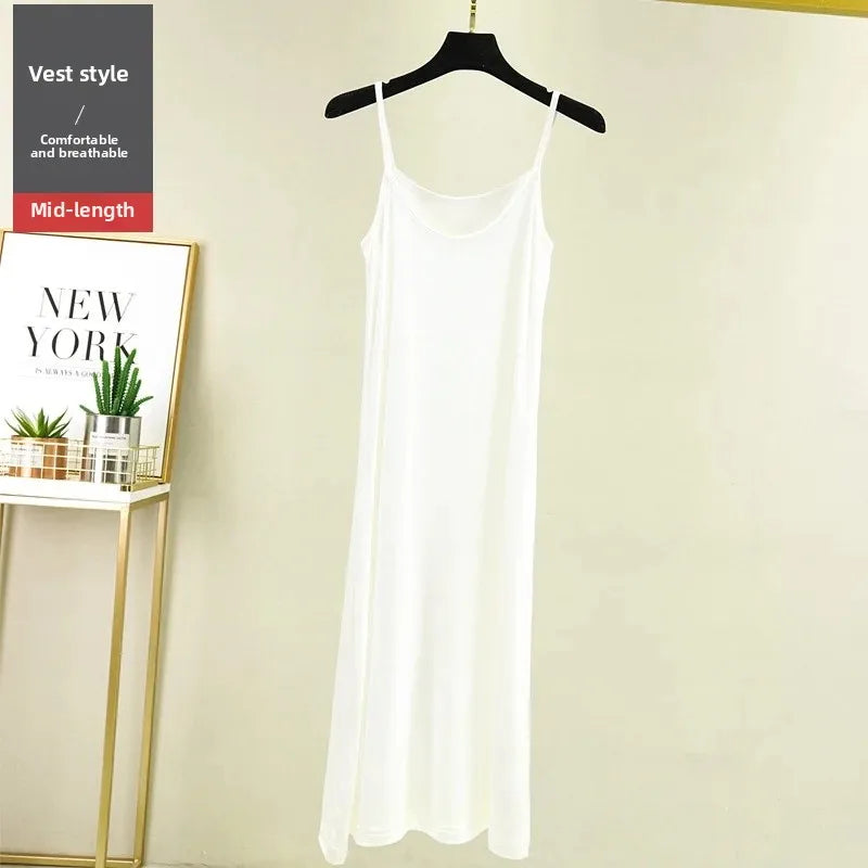 Plus Size Long Thin Underdress  Ankle-length