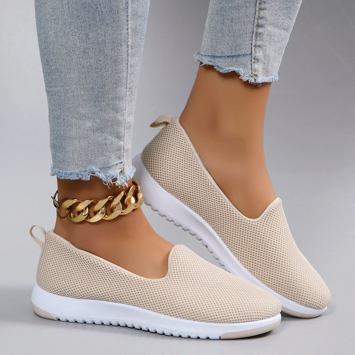 Fashionable, breathable, lightweight, non-slip flat shoes