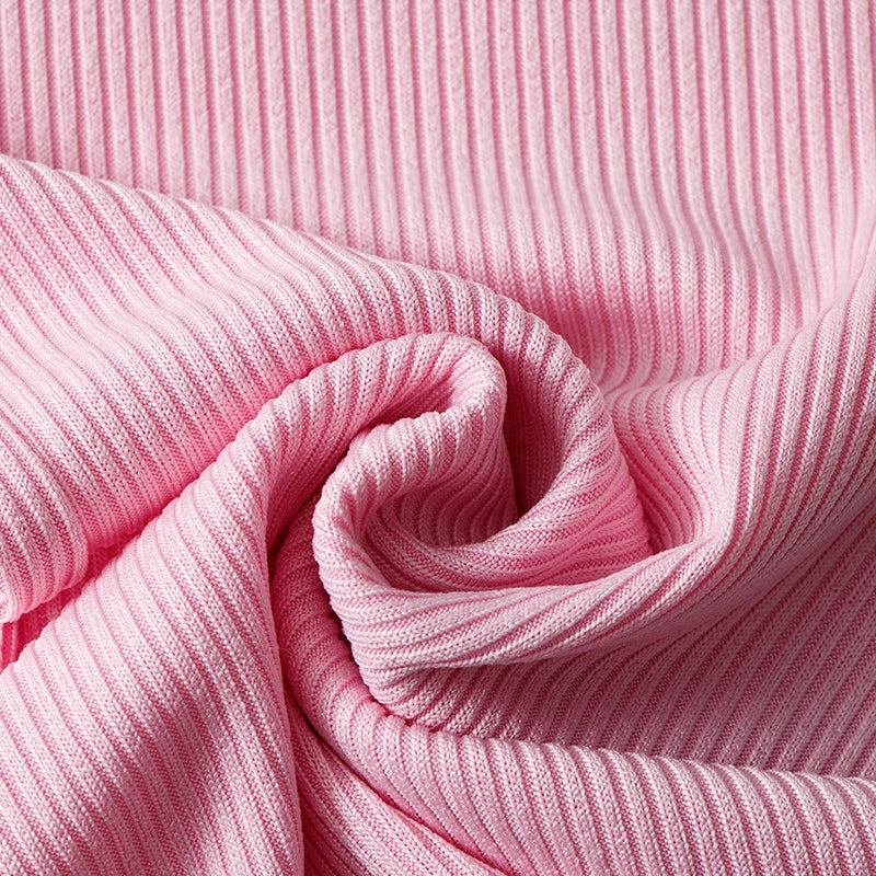 Children's solid color bell bottoms elastic waist