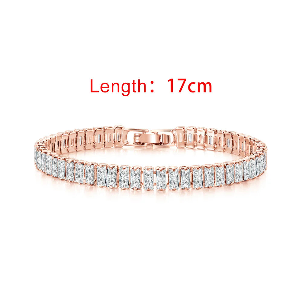 Iced Out Zircon Tennis Luxury Crystal Bracelet