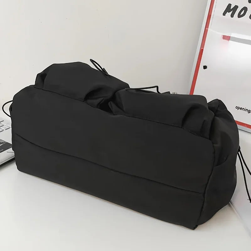 Fashionable Crossbody Bag with Drawstring Accent