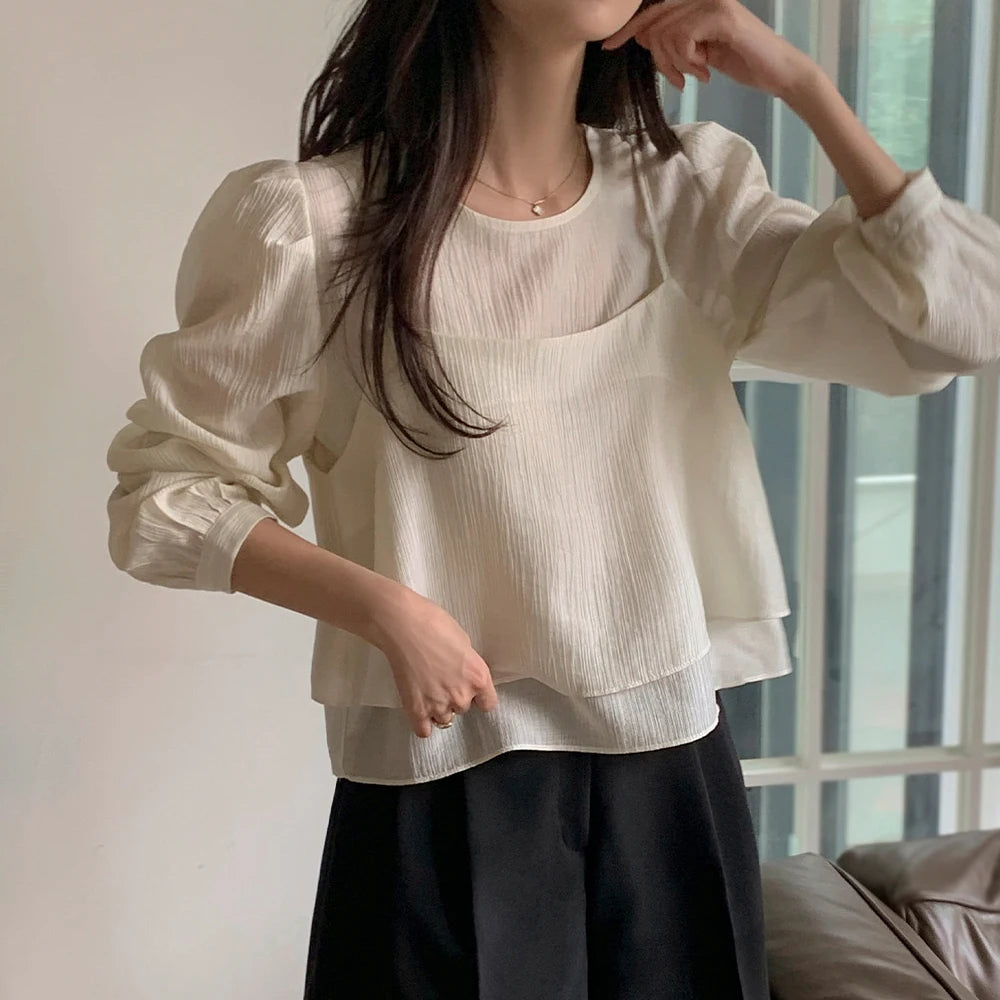 Unique Long Sleeve Tank Top Vest