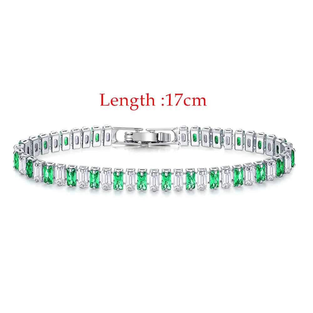 Iced Out Zircon Tennis Luxury Crystal Bracelet