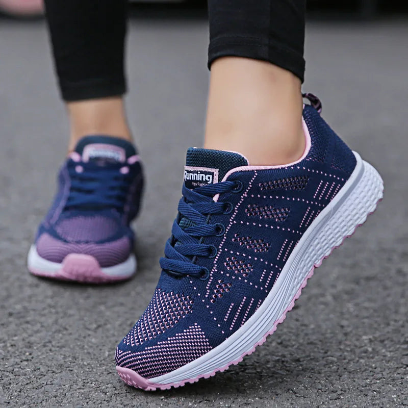 Casual Fashion Breathable Walking  Flat Sneakers