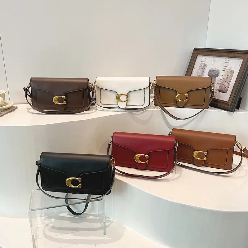 High-End Pure Color Simple Square Bag