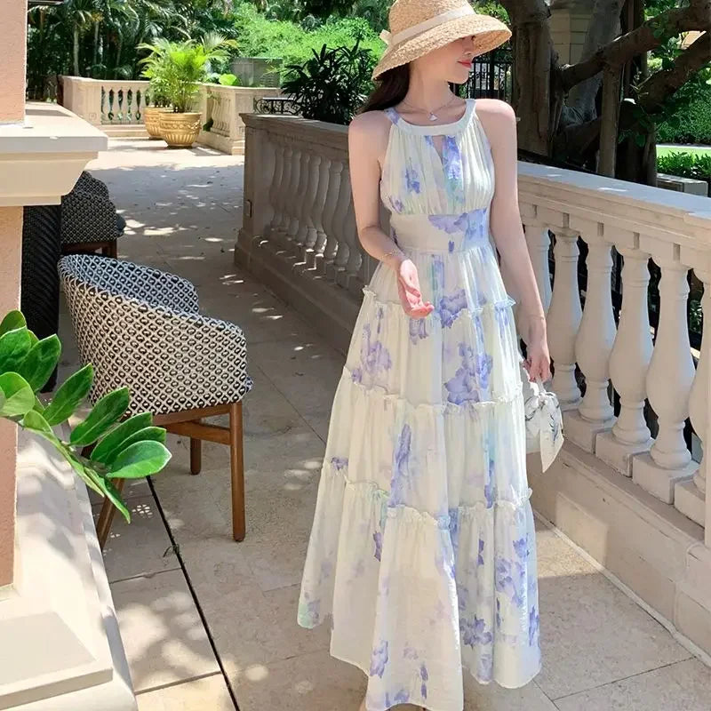 Sundress Off Shoulder Sleeveless Maxi