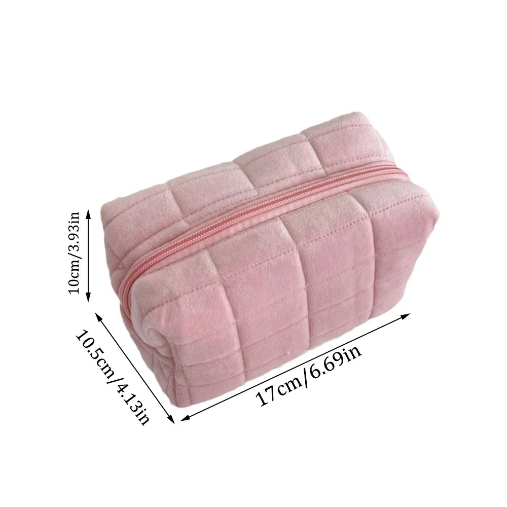 Cute Plush Makeup Bag , Portable Travel Bags