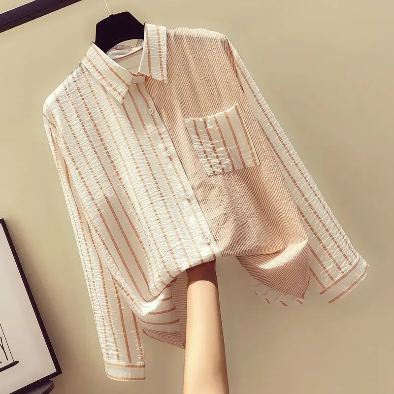 Chiffon Summer  Full Long Sleeve Top