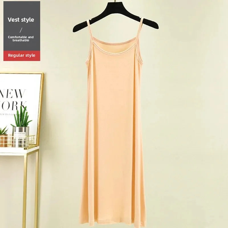 Plus Size Long Thin Underdress  Ankle-length