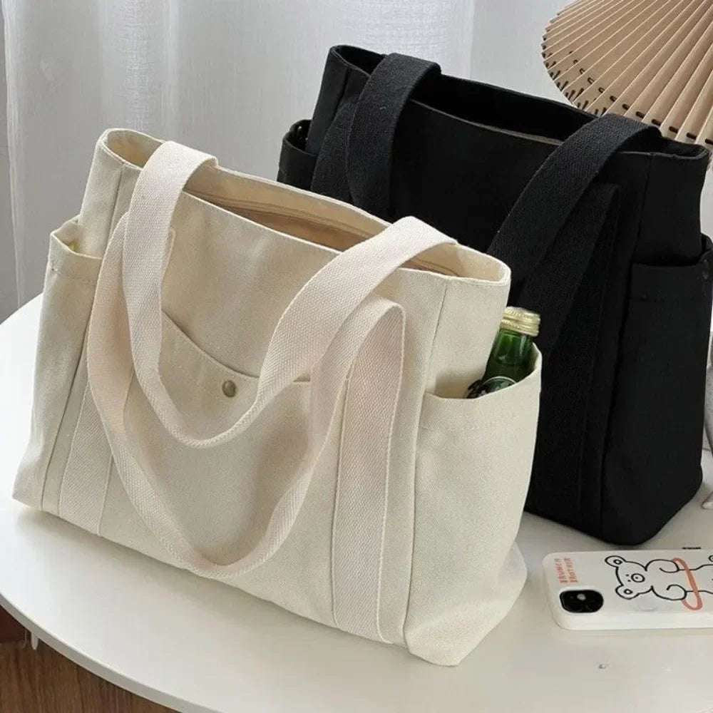 Large Capacity Canvas Tote  Shoulder Bag